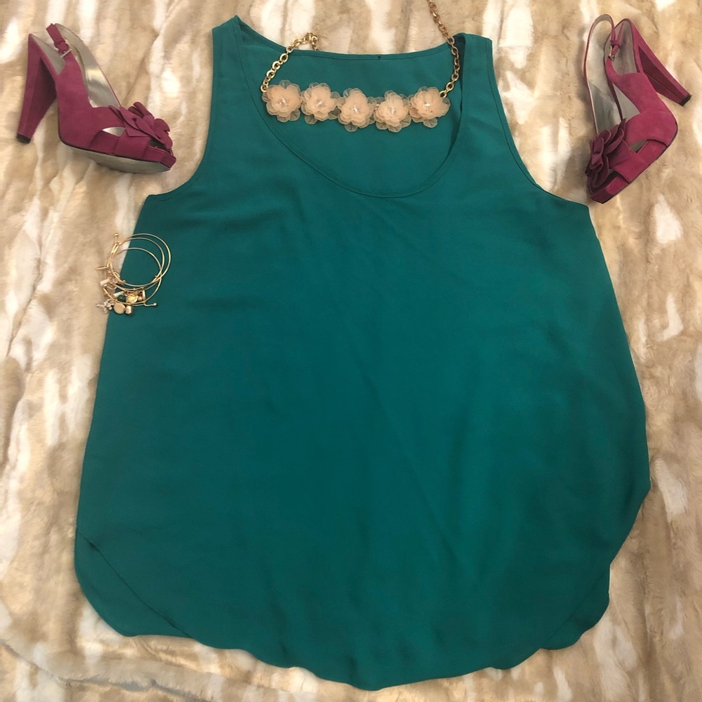 Banana republic green blouse